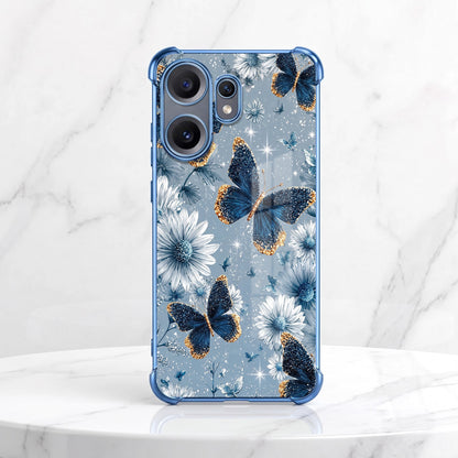 Nothing Phone 2 Pro 5G Blue Butterfly Floral Airbags Printed Back Case