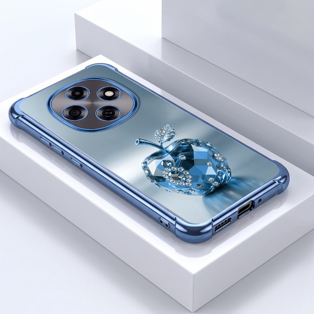 Oppo F31 Pro 5G Blue Apple Airbags Printed Back Case