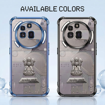 Nothing Phone 3a Pro 5G Satyamev Jayate 2-in-1 Emblem Transparent Shockproof Airbag Case