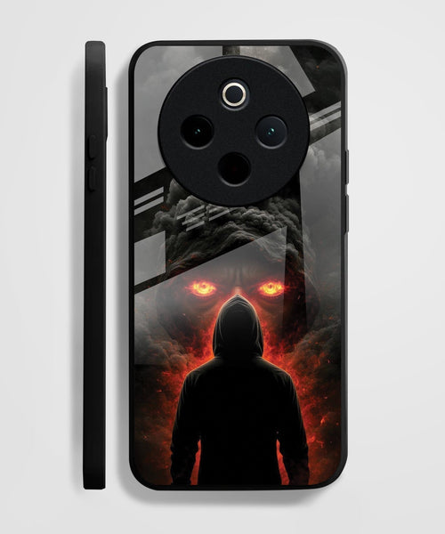 Vivo T4 5G Premium Acrylic Shockproof Glass Back Case (Dark Flame)