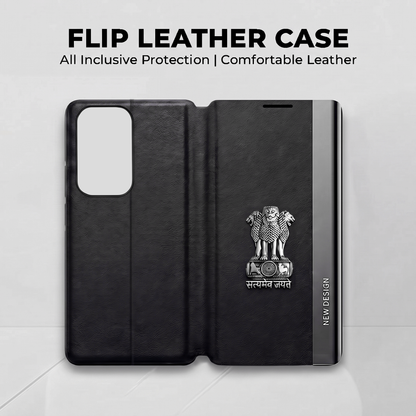 Oppo F19 Pro 5G Satyamev Jayate Flip Leather Case