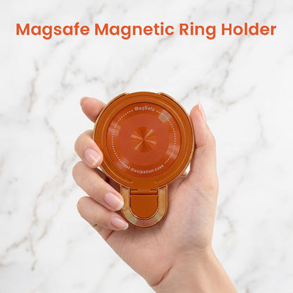 Vivo V70 5G Invincible Bracket Ring Stand Airbag Cosmic Orange Case