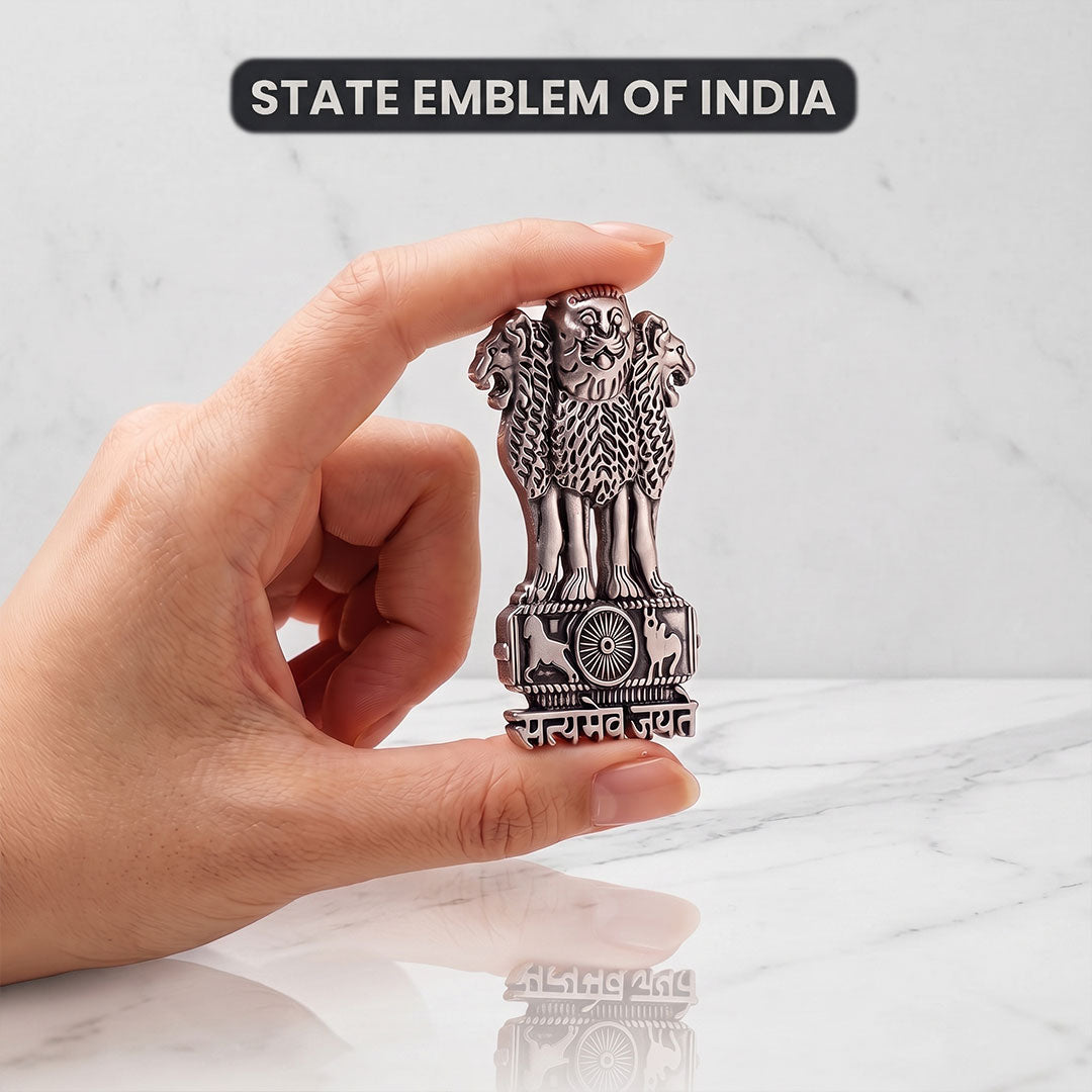 OPPO Find X8 Pro 5G Compatible Satyamev Jayate 3D Metal Emblem Sticker