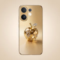 Vivo V60 5G Golden Apple Gold Electroplated Glass Phone Back Case