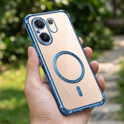 Vivo V60 5g Premium Magnetic MagSafe Shockproof Airbag Case