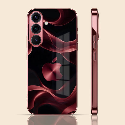 Samsung Galaxy A36 5G Wave Apple Burgundy Electroplated Glass Back Case