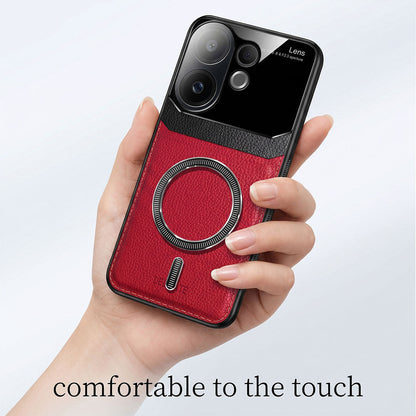 Vivo V60 5G Premium Magsafe Magnetic Leather Lens Protective Case