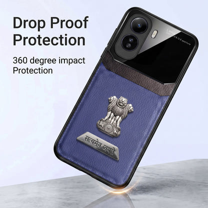 Vivo T5 Pro 5G Satyamev Jayate 2-in-1 Emblem Leather Lens Protective Back Case