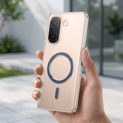 Vivo V60e 5G Transparent Anti-Yellow MagSafe Shockproof Case