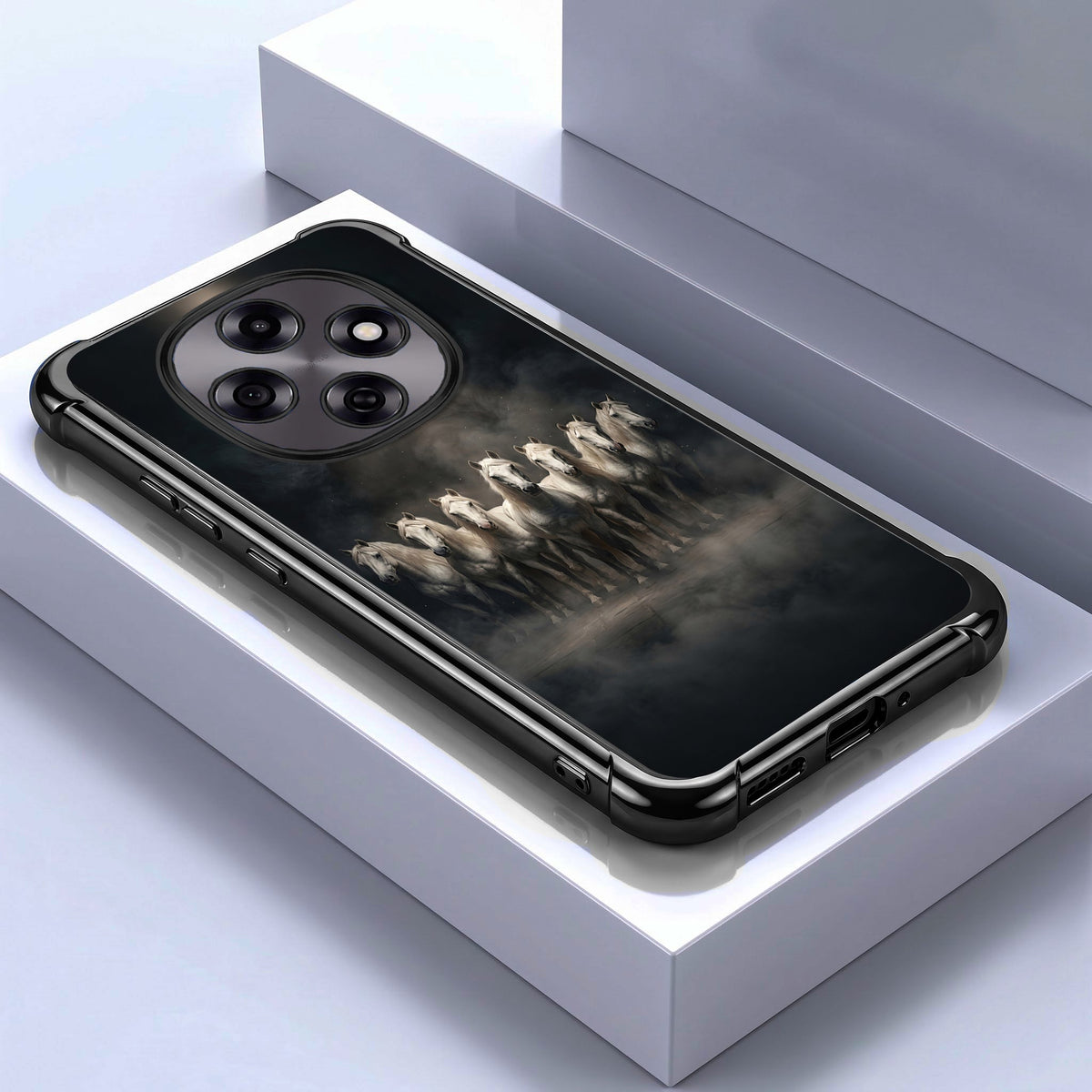 Oppo F31 Pro 5G Running Horses Airbags Printed Back Case