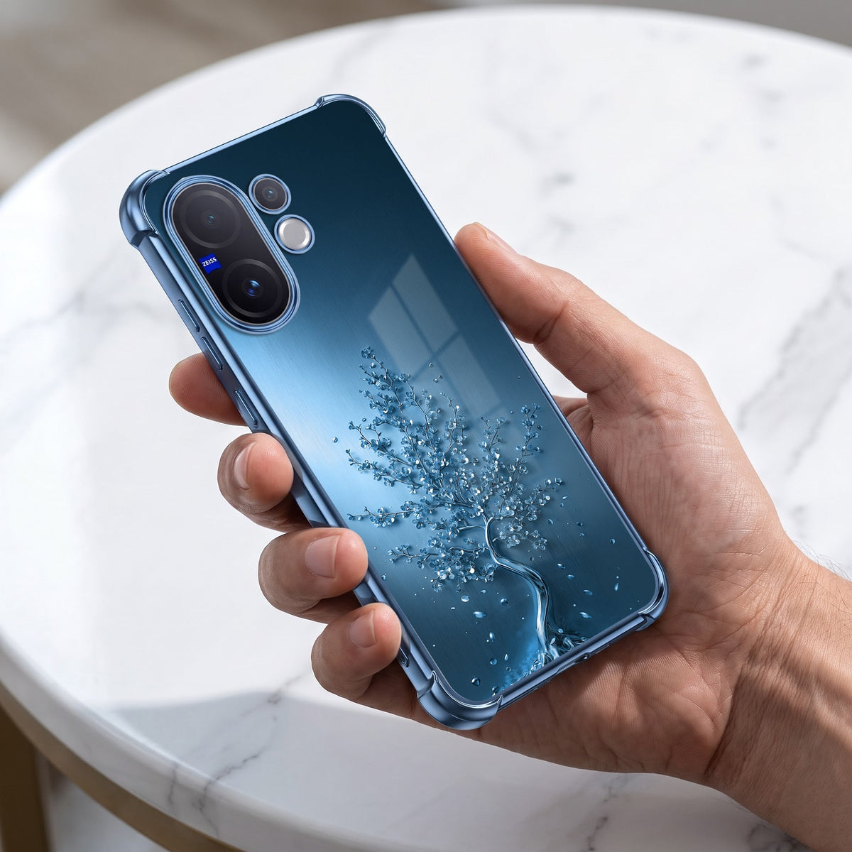 Vivo V60 5G Faith Tree Airbags Printed Back Case