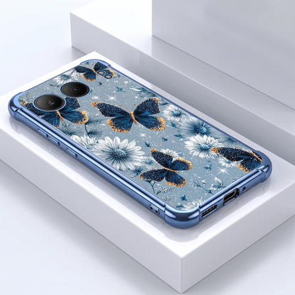 One Plus Nord 4 5G Blue Butterfly Floral Airbags Printed Back Case
