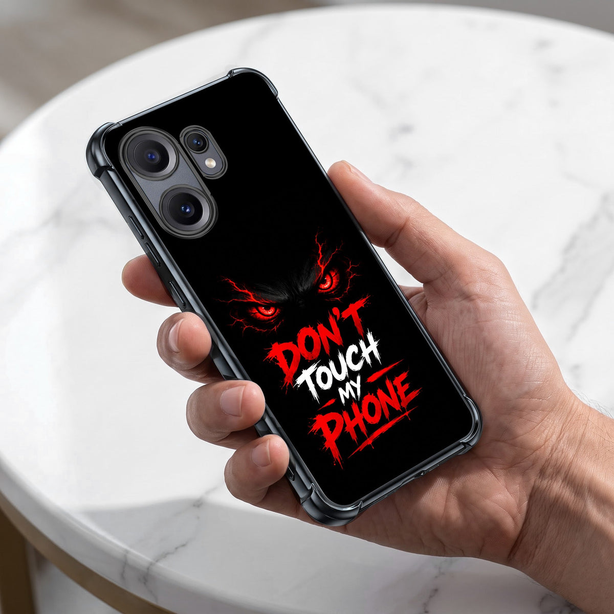 Nothing Phone 2 Pro 5G Don't Touch My Phone Airbags Printed Back Case