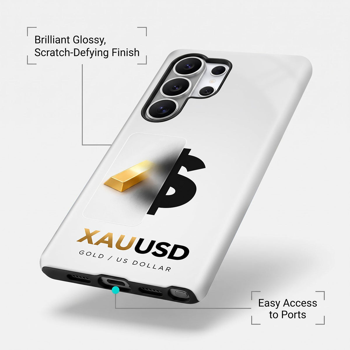 Samsung Galaxy S25 Ultra 5G Luxury XAU/USD Protective Case
