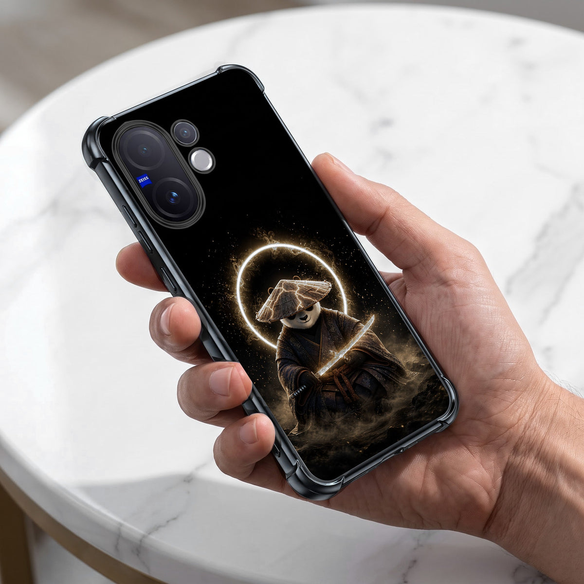 Vivo V60 5G Warrior Panda Airbags Printed Back Case
