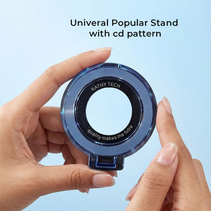 Oppo F31 Pro+ 5G Original Luxury Magnifier Ring Stand Shockproof Airbags Corner Case (Buy 1 Get 1 Free Surprise Cover)