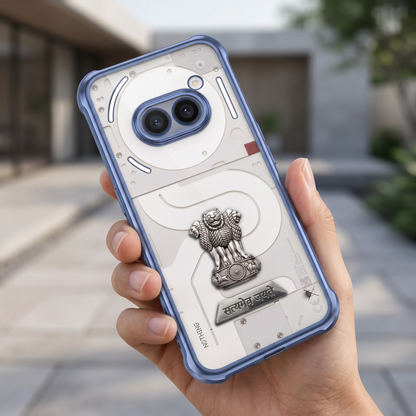 Nothing Phone 2a 5G Satyamev Jayate 2-in-1 Emblem Transparent Shockproof Airbag Case