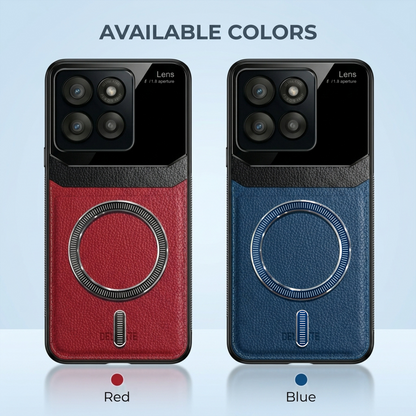 Motorola Edge 60 Pro 5G Premium Magsafe Magnetic Leather Lens Protective Case
