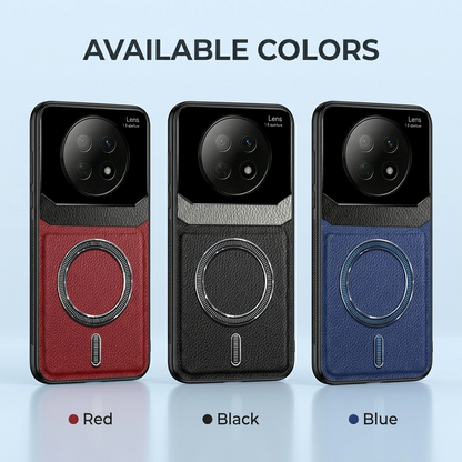Oppo F29 Pro 5G Premium Magsafe Magnetic Leather Lens Protective Case