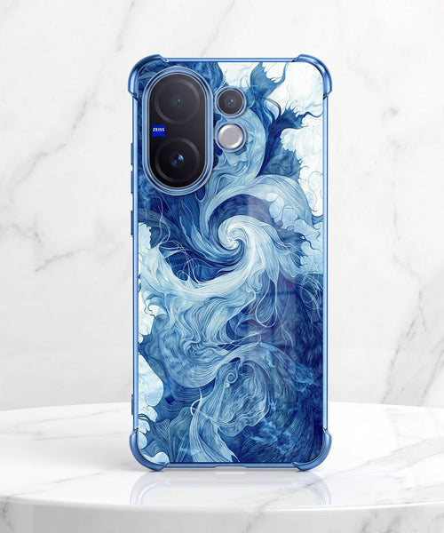 Vivo V60 5G Ocean Swirl Airbags Printed Back Case