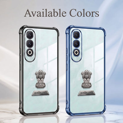OnePlus Nord CE4 5G Satyamev Jayate 2-in-1 Emblem Transparent Shockproof Airbag Case
