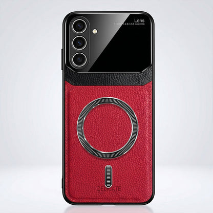 Samsung Galaxy A16 5G Premium Magsafe Magnetic Leather Lens Protective Case