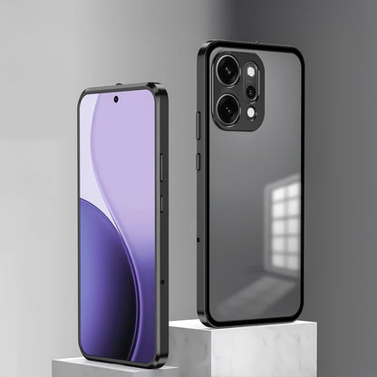 Oppo Reno14 5G Aluminium Metal Bumper Shield Transparent Back Case