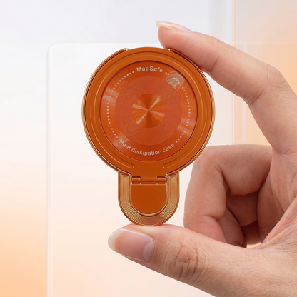 Vivo V50 5G Invincible Bracket Ring Stand Airbag Cosmic Orange Case