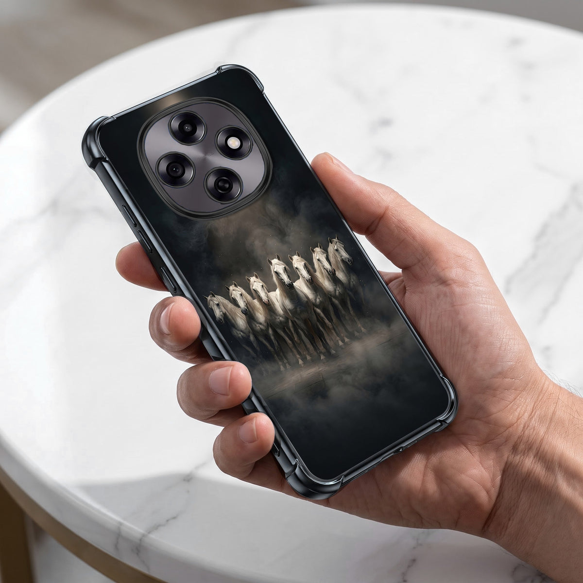 Oppo F31 Pro 5G Running Horses Airbags Printed Back Case