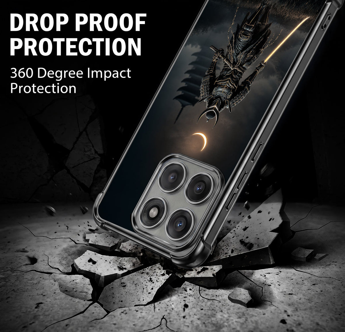 Motorola Edge 60 Pro 5G Samurai Warrior Airbags Printed Back Case