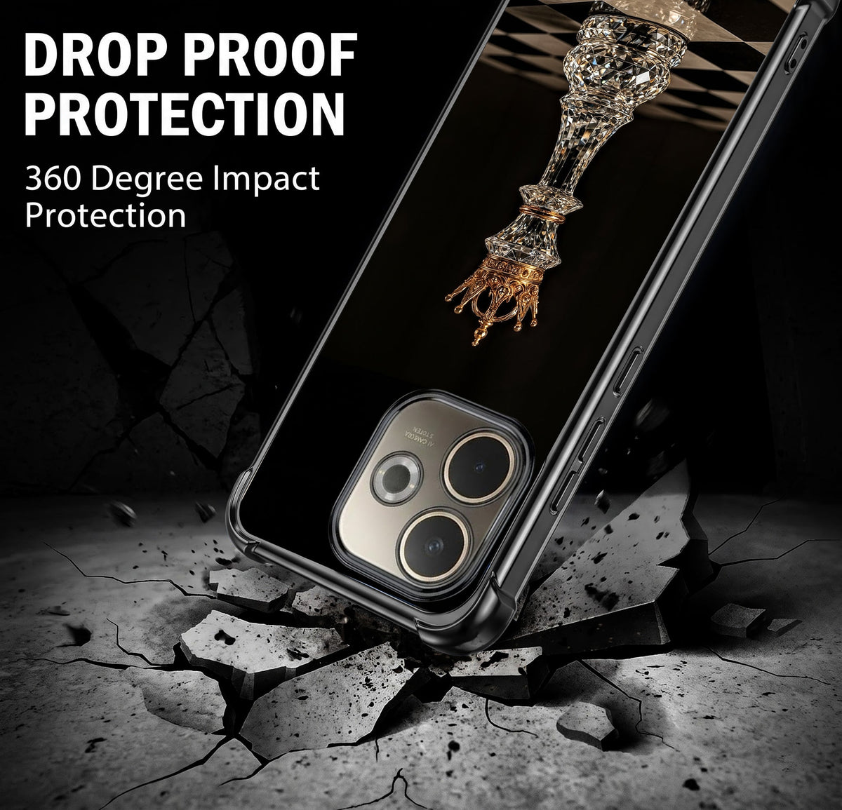 Oppo A5 Pro 5G Chess King Airbags Printed Back Case