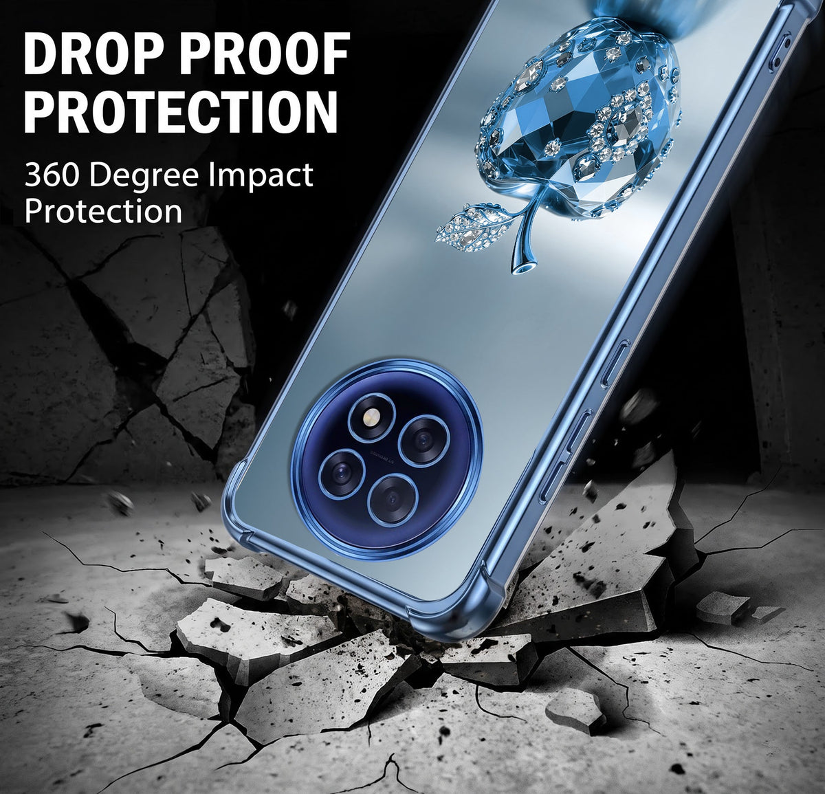 Oppo F31 Pro+ 5G Blue Apple Airbags Printed Back Case