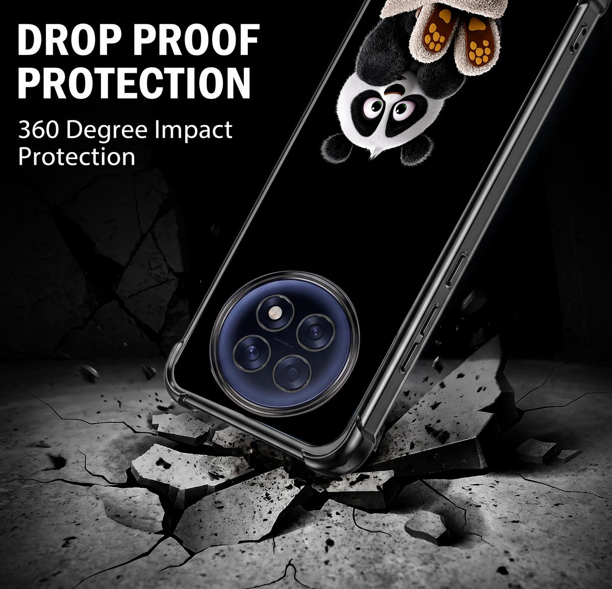 Oppo F31 Pro+ 5G Cute Panda Airbags Printed Back Case
