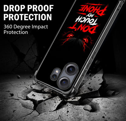 Nothing Phone 2 Pro 5G Don't Touch My Phone Airbags Printed Back Case
