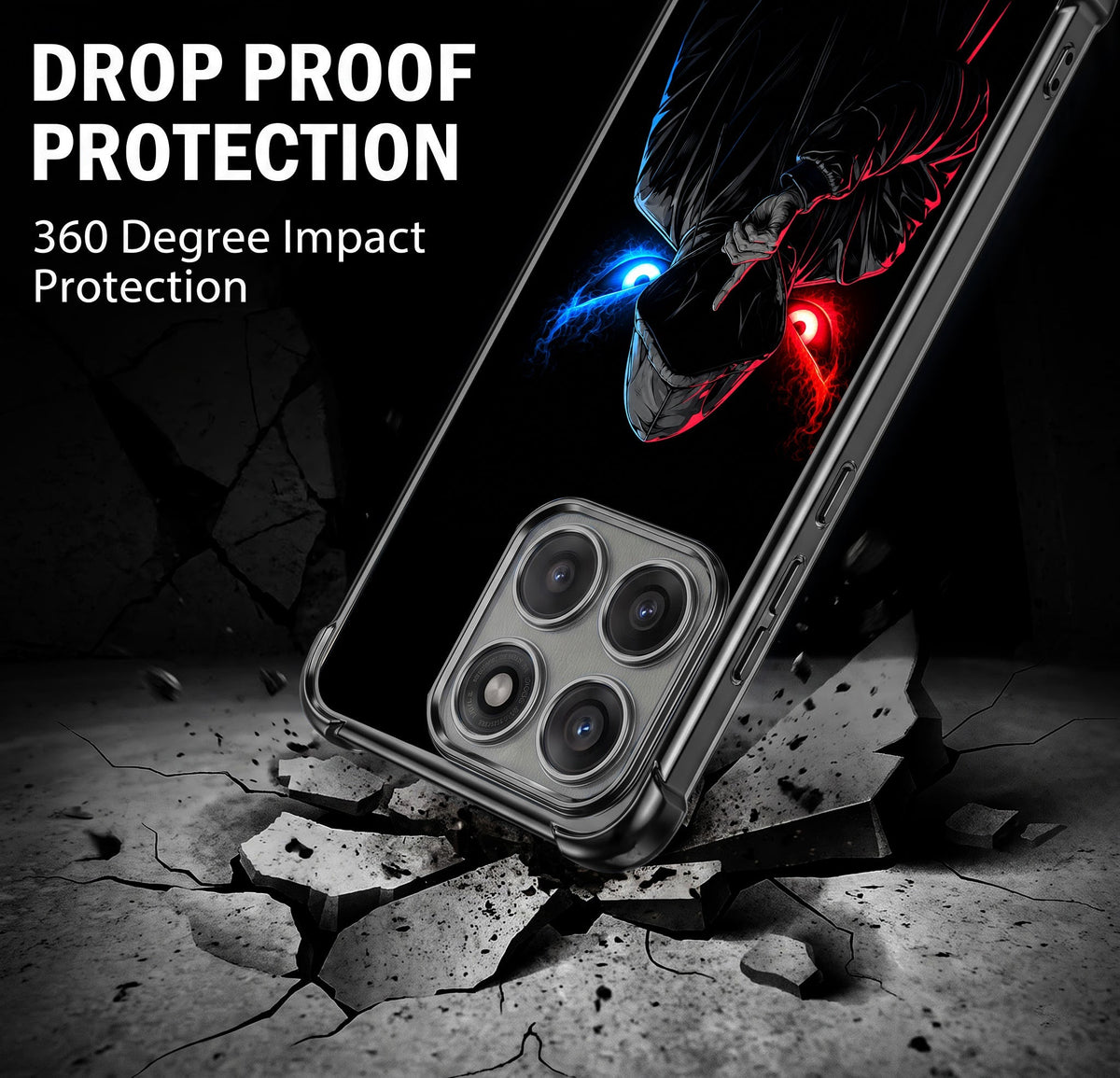 Motorola Edge 70 5G Hooded Shadow Demon Airbags Printed Back Case