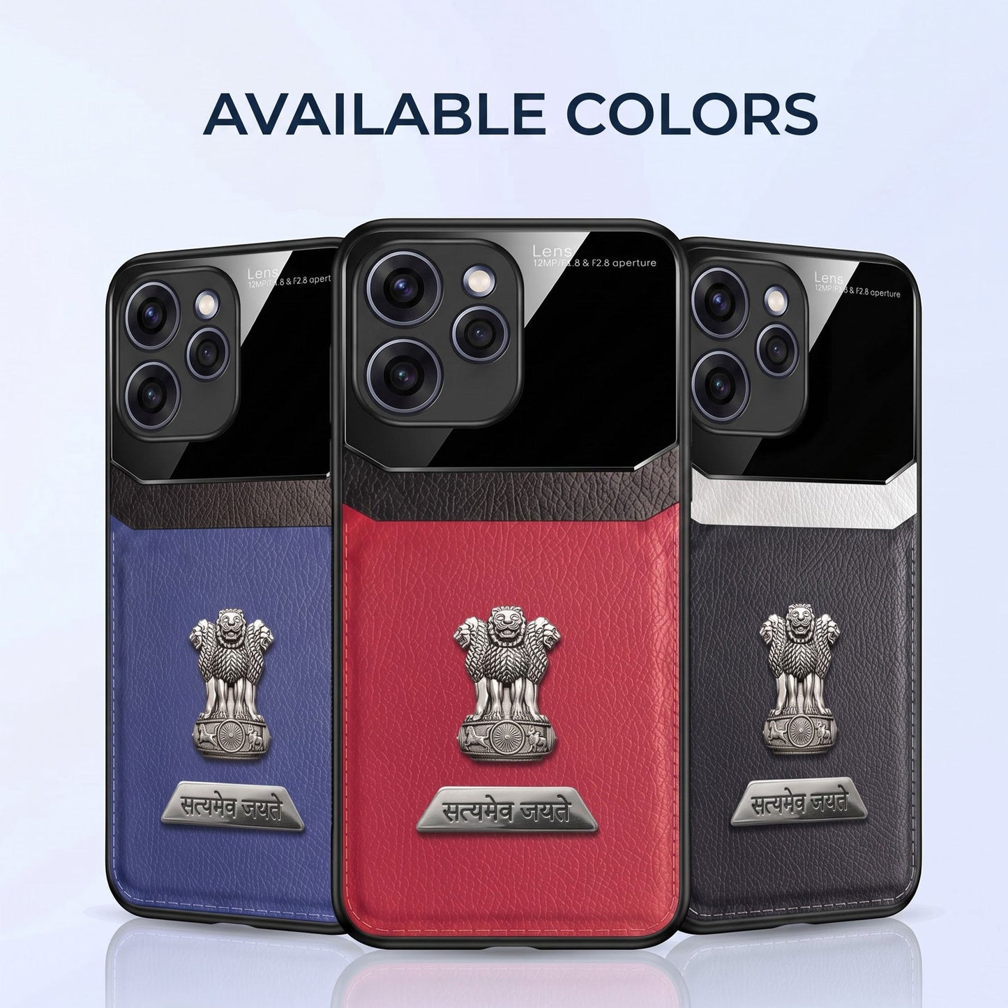 Oppo Reno 15 Pro Mini 5G Satyamev Jayate 2-in-1 Emblem Leather Lens Protective Back Case