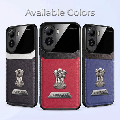 Vivo T5 Pro 5G Satyamev Jayate 2-in-1 Emblem Leather Lens Protective Back Case