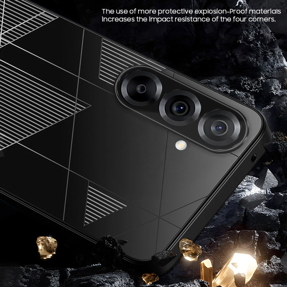 Samsung Galaxy A36 5G Triangle Pattern Matte Back Shockproof Case