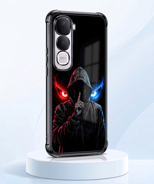 Vivo Y400 Pro 5G Hooded Shadow Demon Airbags Printed Back Case