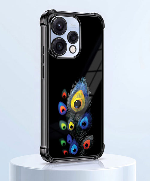 Oppo Reno 15 5G Multi-Feather Peacock Airbags Printed Back Case