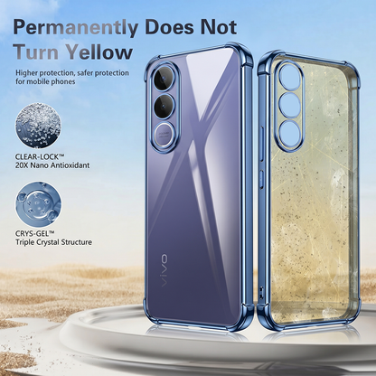 Vivo V70 FE 5G Anti-Yellow Electroplating Transparent Airbags Case