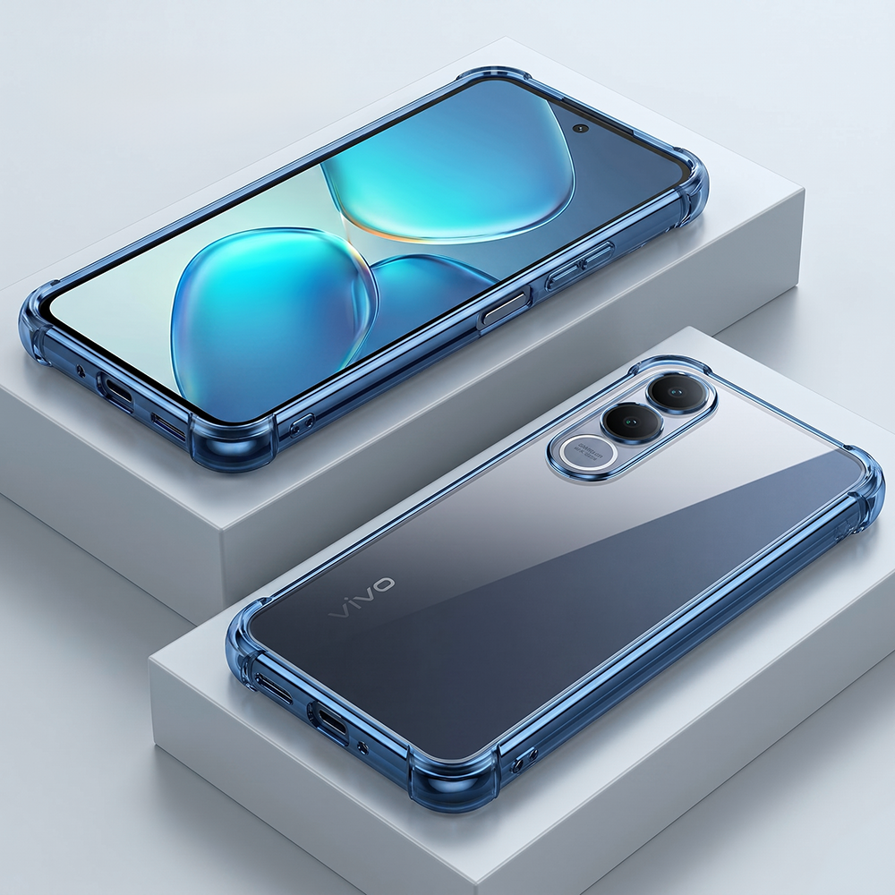 Vivo V70 FE 5G Anti-Yellow Electroplating Transparent Airbags Case