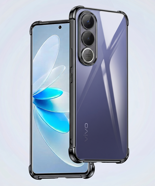Vivo V70FE 5G Anti-Yellow Electroplating Transparent Airbags Case