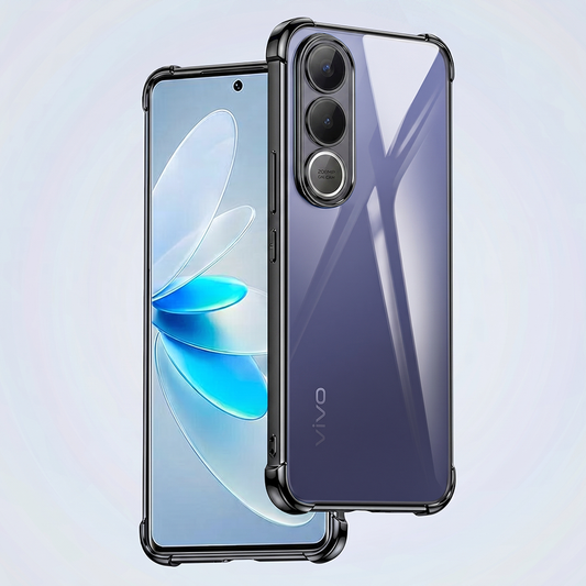 Vivo V70 FE 5G Anti-Yellow Electroplating Transparent Airbags Case
