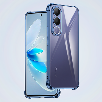 Vivo V70 FE 5G Anti-Yellow Electroplating Transparent Airbags Case