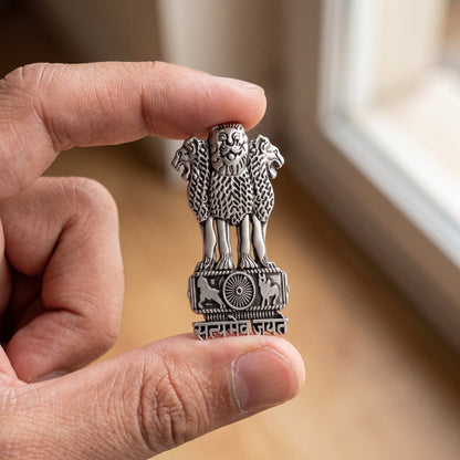 Vivo X200 5G Compatible Satyamev Jayate 3D Metal Emblem Sticker