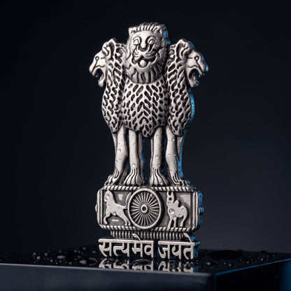 Oppo F31 Pro 5G Compatible Satyamev Jayate 3D Metal Emblem Sticker