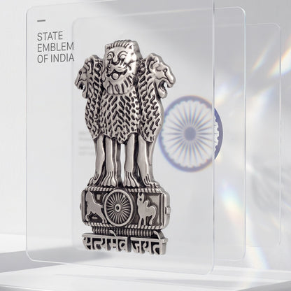 Realme 16 Pro+ 5G Compatible Satyamev Jayate 3D Metal Emblem Sticker
