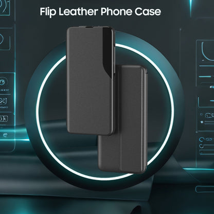 Oppo Reno12 5G Luxury Half Window Leather Flip Case