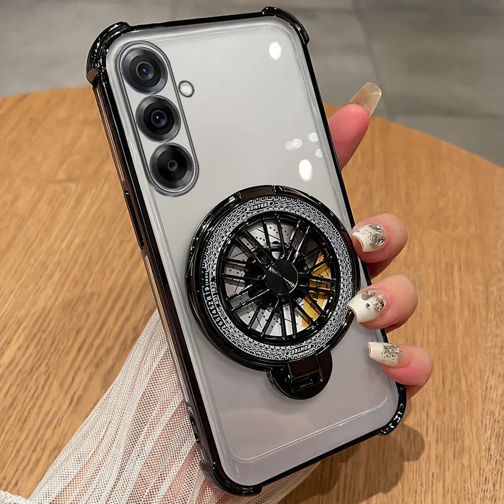 Samsung Galaxy A14 5G Premium Stress Buster Wheel Rotating Shockproof Airbags Case